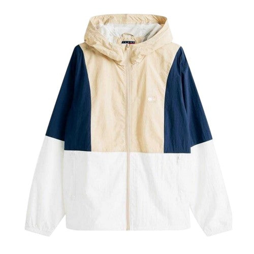 Front - Tommy Jeans Mens Chicago Colour Block Windbreaker