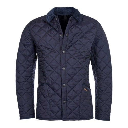Front - Barbour Mens Liddesdale Diamond Quilt Jacket