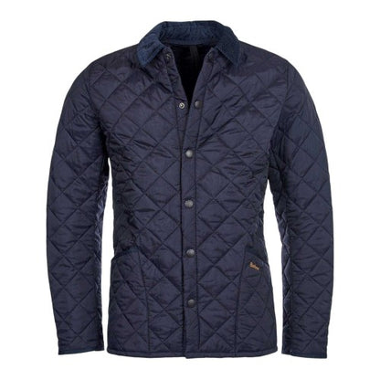 Front - Barbour Mens Liddesdale Diamond Quilt Jacket