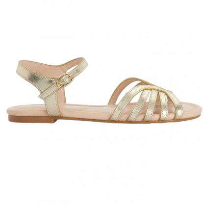 Front - Dune London Womens/Ladies Lilou Leather Sandals