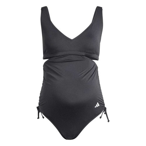 Front - Adidas Womens/Ladies Ruched Side Maternity One Piece Swimsuit