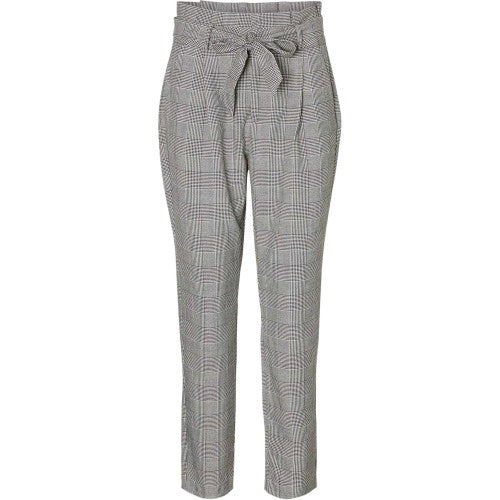 Front - Vero Moda Womens/Ladies Plaid Paperbag Petite Trousers