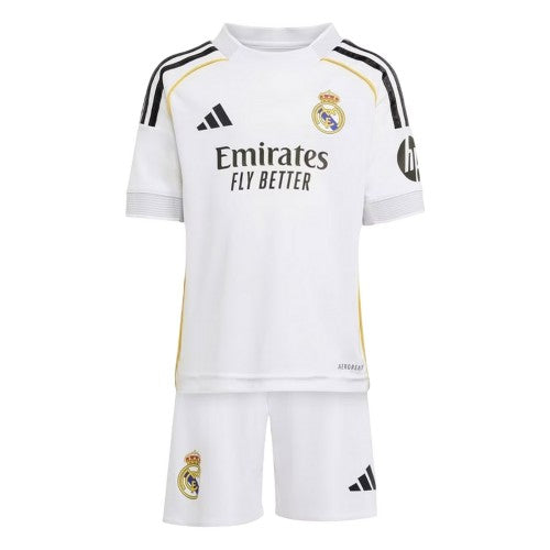 Front - Adidas Childrens/Kids 2025/2026 Real Madrid CF Home Kit Set