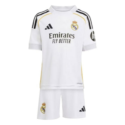 Front - Adidas Childrens/Kids 2025/2026 Real Madrid CF Home Kit Set
