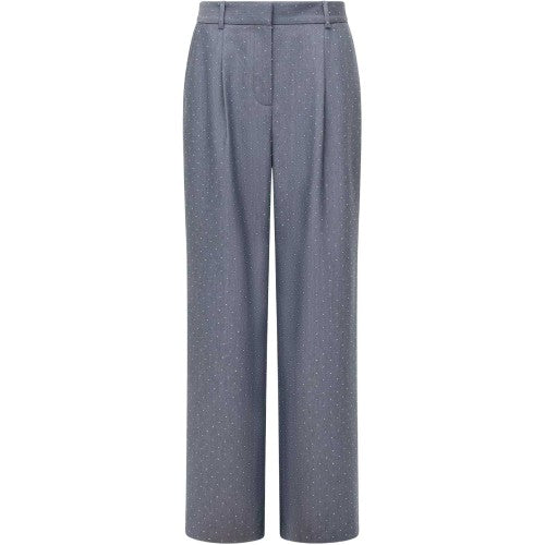 Front - French Connection Womens/Ladies Sherry Polka Dot Relaxed Fit Trousers