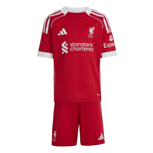 Front - Adidas Childrens/Kids 2025/2026 Liverpool FC Football Kit