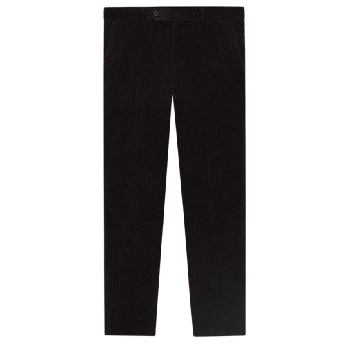 Front - Boss Mens Beckham Striped Pleat Front Trousers