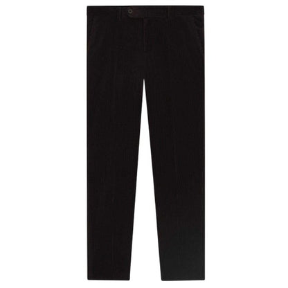 Front - Boss Mens Beckham Striped Pleat Front Trousers