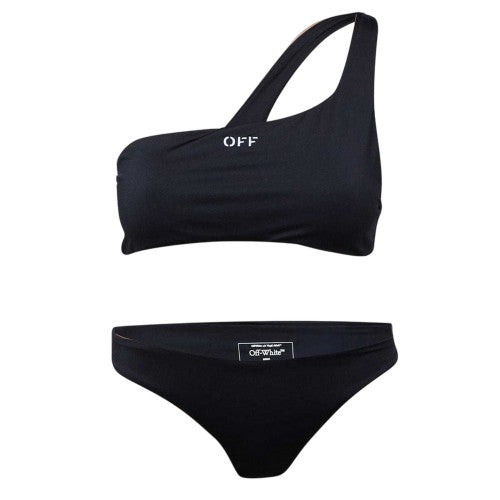 Front - Off-White Womens/Ladies Two-Piece Swimsuit