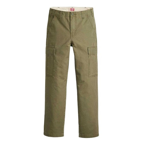 Front - Levis Mens Canvas Straight Leg Cargo Trousers