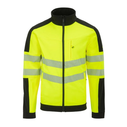 Front - Dunlop Mens Hi-Vis Soft Shell Jacket