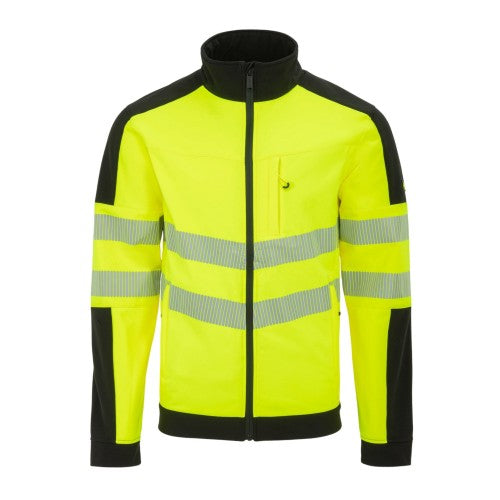 Front - Dunlop Mens Hi-Vis Soft Shell Jacket