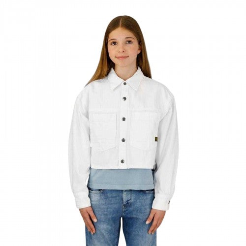 Front - G-Star Girls Denim Cropped Jacket