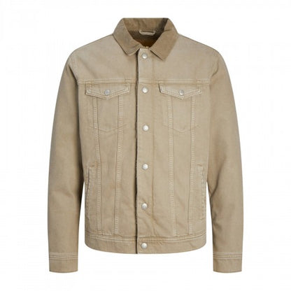 Front - Jack And Jones Mens Sherpa Denim Jacket