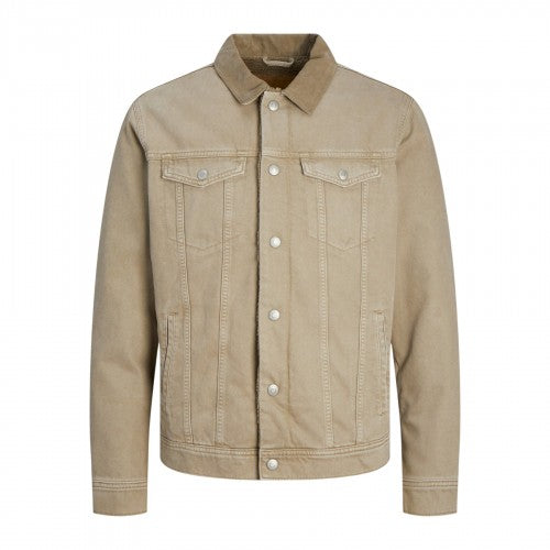 Front - Jack And Jones Mens Sherpa Denim Jacket
