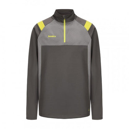 Front - Sondico Mens Blaze Quarter Zip Football Drill Top