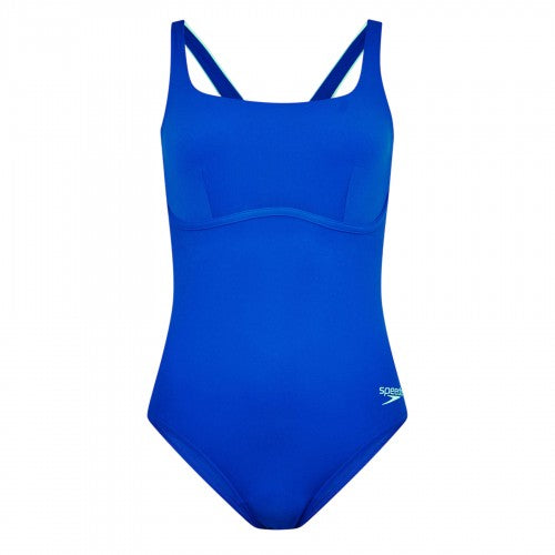 Front - Speedo Womens/Ladies Flexband Regular One Piece Swimsuit