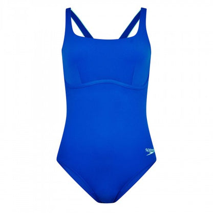 Front - Speedo Womens/Ladies Flexband Regular One Piece Swimsuit