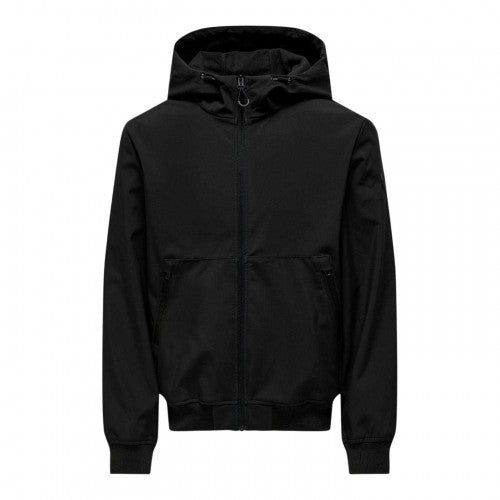 Front - Only Mens Bowie Hooded Soft Shell Jacket
