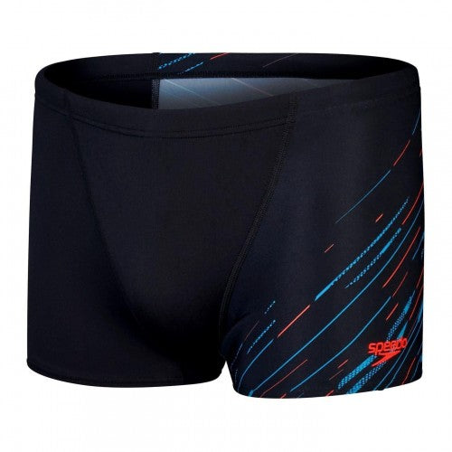 Front - Speedo Mens Hboom Graphic Print Jammer Shorts