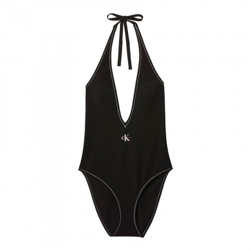 Front - Calvin Klein Womens/Ladies Plunge One Piece Swimsuit