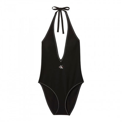 Front - Calvin Klein Womens/Ladies Plunge One Piece Swimsuit