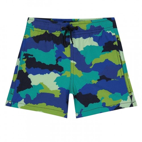 Front - Moda Bandidos Boys Camouflage Swimming Trunks