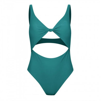Front - Jack Wills Womens/Ladies Knotted One Piece Swimsuit