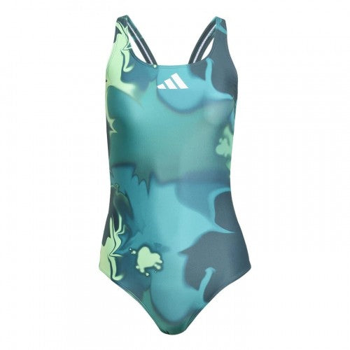 Front - Adidas Womens/Ladies Tie Dye One Piece Swimsuit