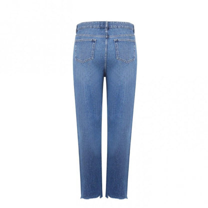 Front - Fabric Womens/Ladies Denim Distressed Jeans