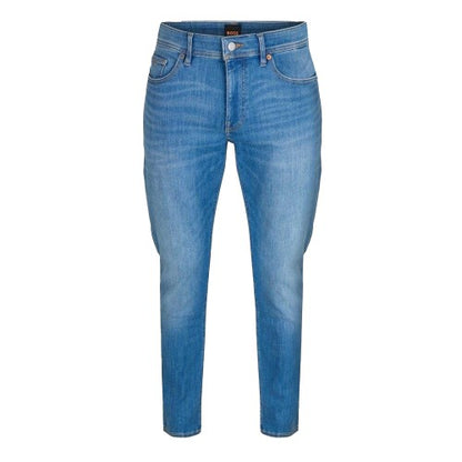Front - Boss Mens Delaware Denim 5 Pockets Slim Jeans