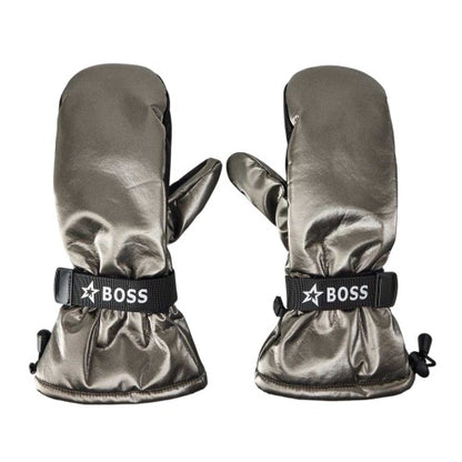 Front - Boss Unisex Adult Metallic Ski Mittens
