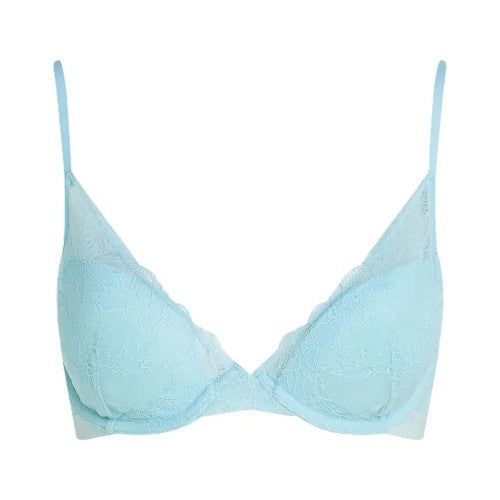Front - Calvin Klein Womens/Ladies Lace Lined Plunge Bra