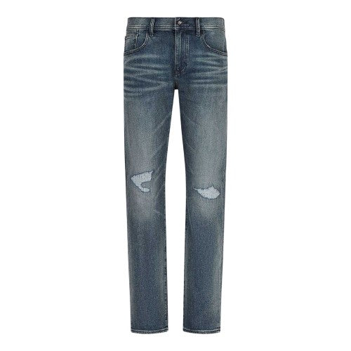 Front - Armani Exchange Mens J13 Denim Slim Jeans