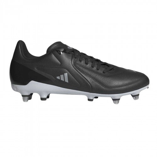 Front - Adidas Mens Adizero Soft Ground Rugby Boots