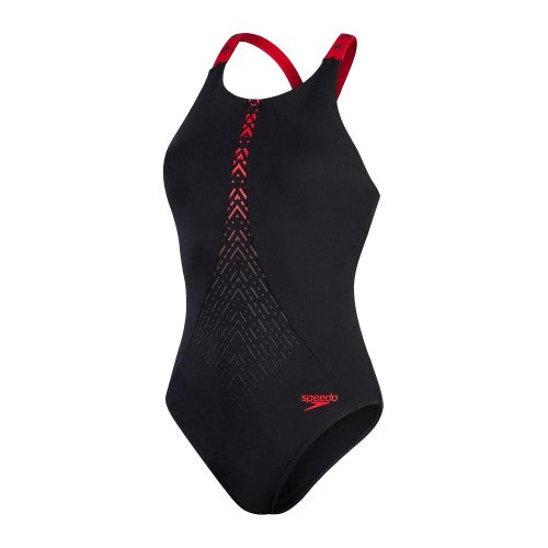 Front - Speedo Womens/Ladies Aztec One Piece Swimsuit