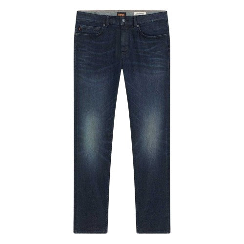 Front - Boss Mens Delaware Denim 5 Pockets Slim Jeans