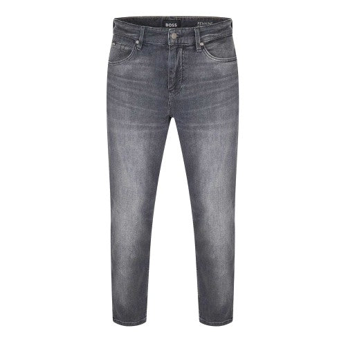 Front - Boss Mens Denim 5 Pockets Slim Jeans
