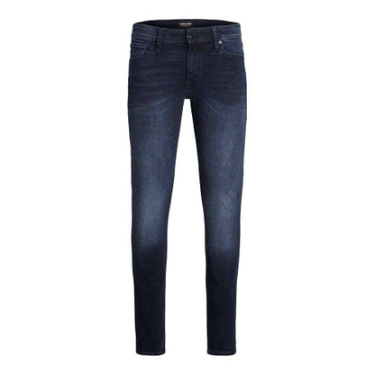 Front - Jack And Jones Mens Liam Denim Mid Rise Jeans