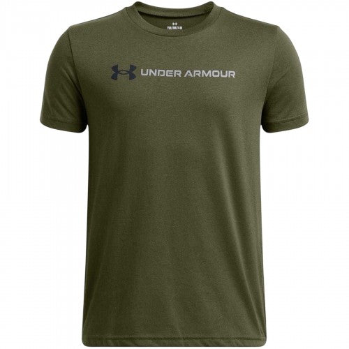 Front - Under Armour Childrens/Kids Wordmark Logo T-Shirt