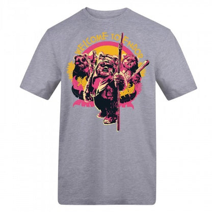 Front - Star Wars Mens Welcome To Endor Ewok T-Shirt