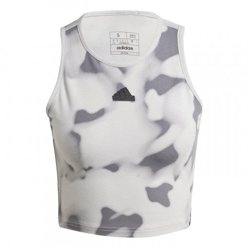 Front - Adidas Womens/Ladies Future Icons 3 Stripes Tank Top