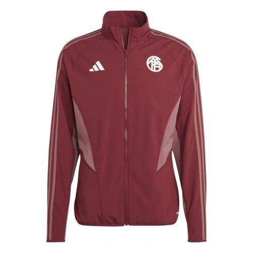 Front - Adidas Mens FC Bayern Munich Slim Track Jacket