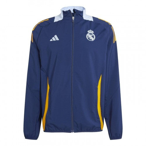 Front - Adidas Mens 24/25 Real Madrid CF Anthem Jacket