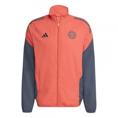 Front - Adidas Mens Tiro 25 Competition FC Bayern Munich Track Jacket