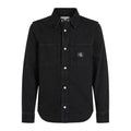 Front - Calvin Klein Mens Patch Denim Logo Shirt