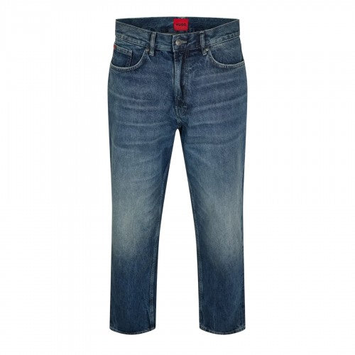 Front - Hugo Mens Denim Faded Jeans
