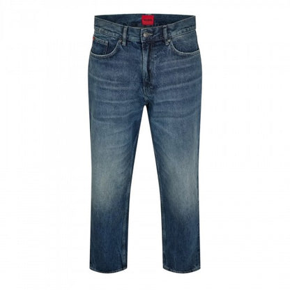 Front - Hugo Mens Denim Faded Jeans