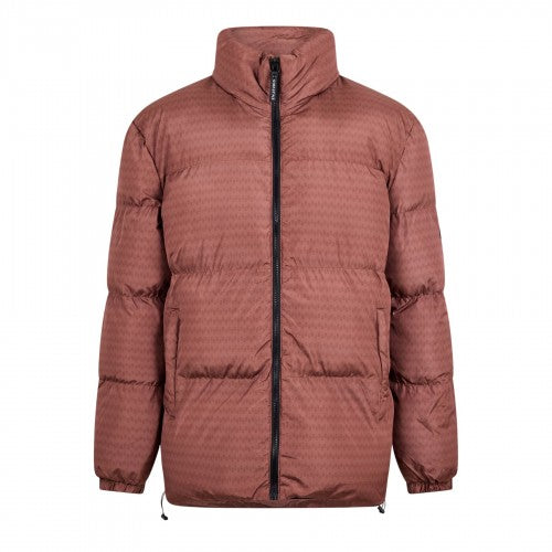 Front - NY Concept Mens Textured Zip Pocket Puffer Jacket