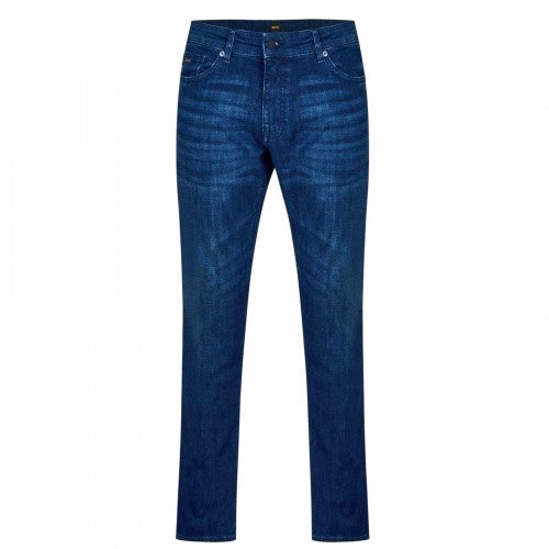 Front - Boss Mens Delaware Plain Slim Jeans